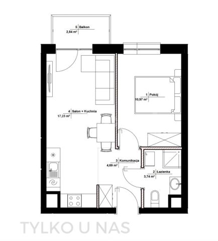 Mieszkanie 2-pokojowe Poznań Podolany, ul. Jasielska. Zdjęcie 19
