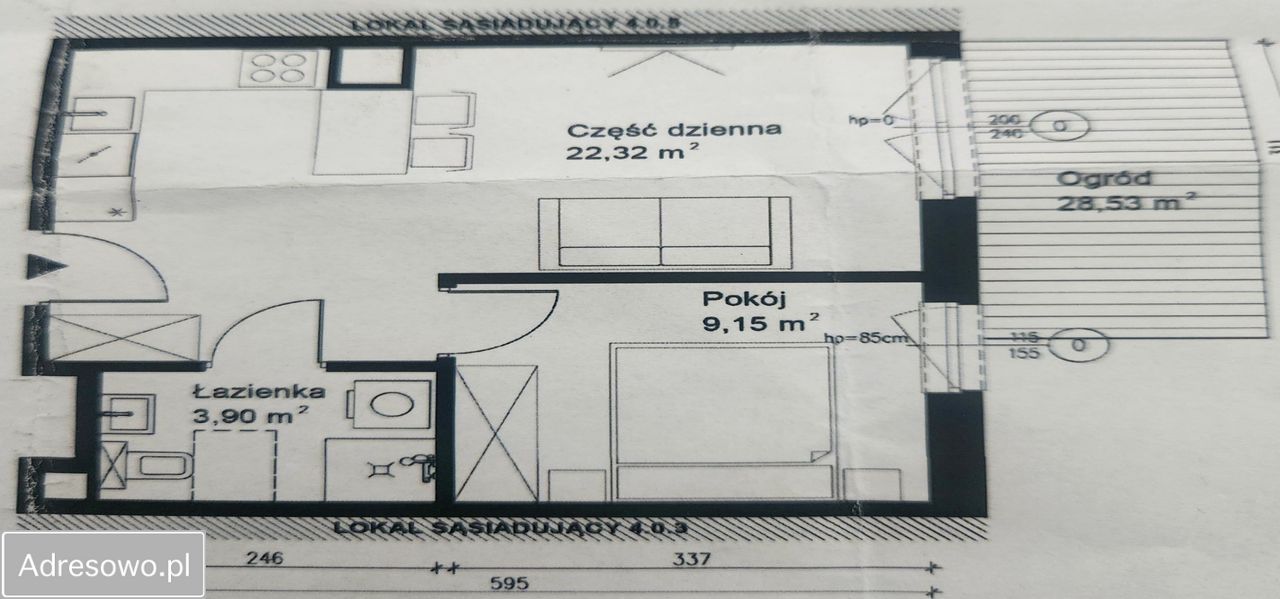 Mieszkanie 2-pokojowe Wrocław Żerniki. Zdjęcie 19
