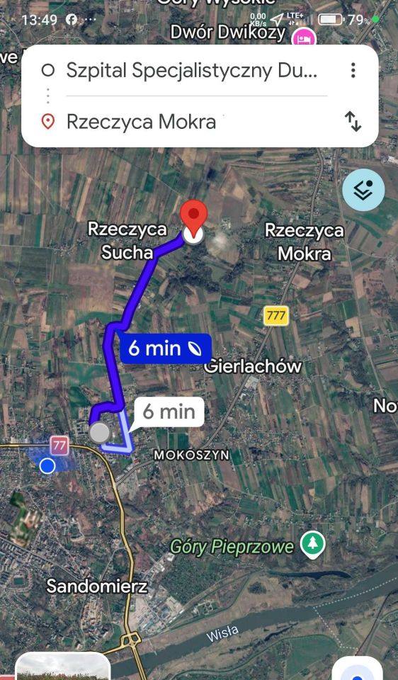 Działka rolna Rzeczyca Mokra. Zdjęcie 4