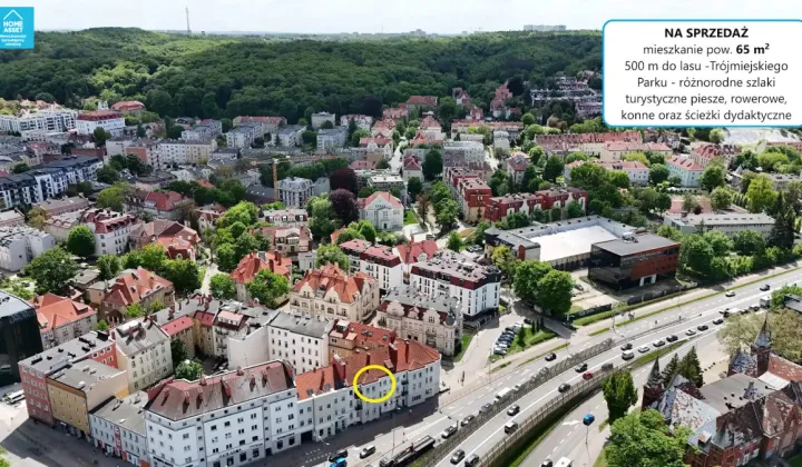 Mieszkanie 3-pokojowe Gdańsk Wrzeszcz, ul. Juliusza Słowackiego