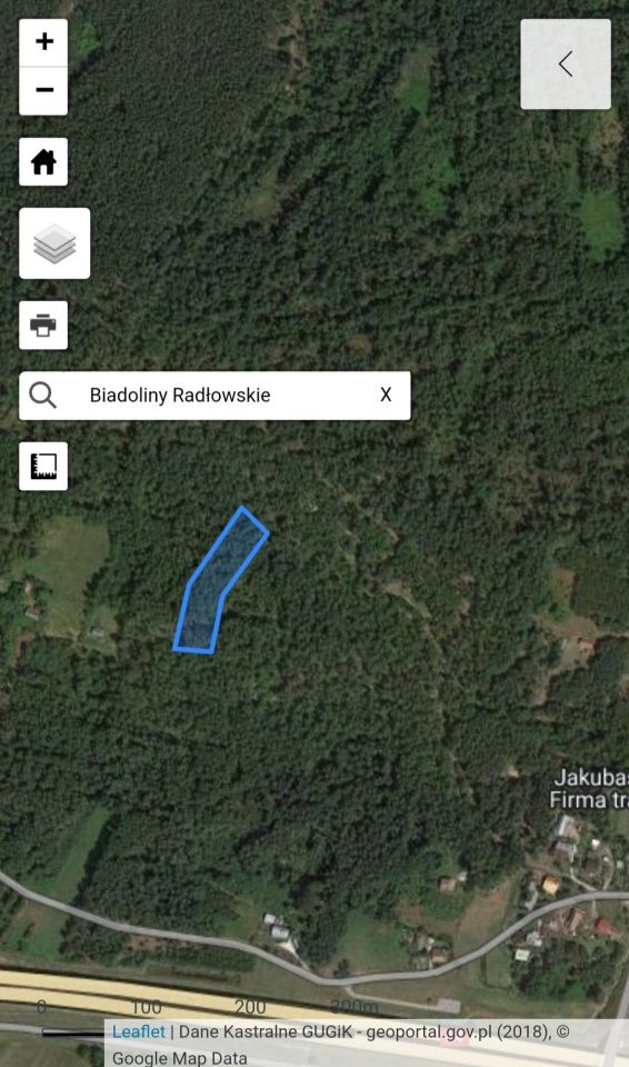 Działka leśna Biadoliny Radłowskie. Zdjęcie 2