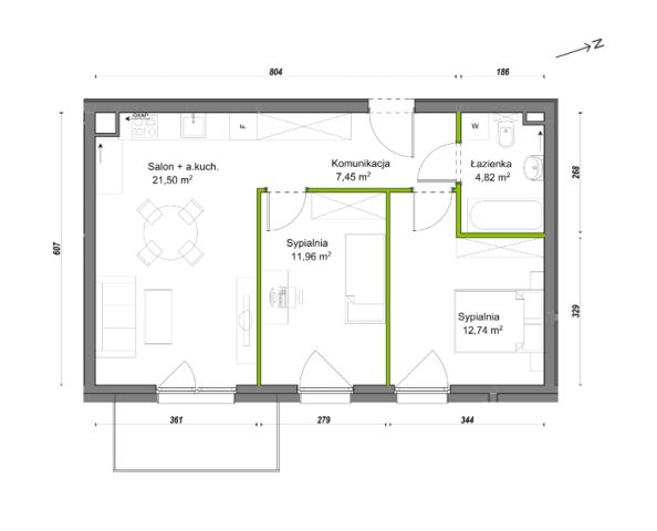 Mieszkanie 3-pokojowe Wrocław Ołtaszyn, ul. Orawska. Zdjęcie 8