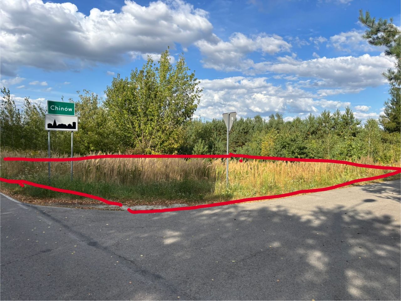 Działka budowlana Chinów Stary Chinów. Zdjęcie 3