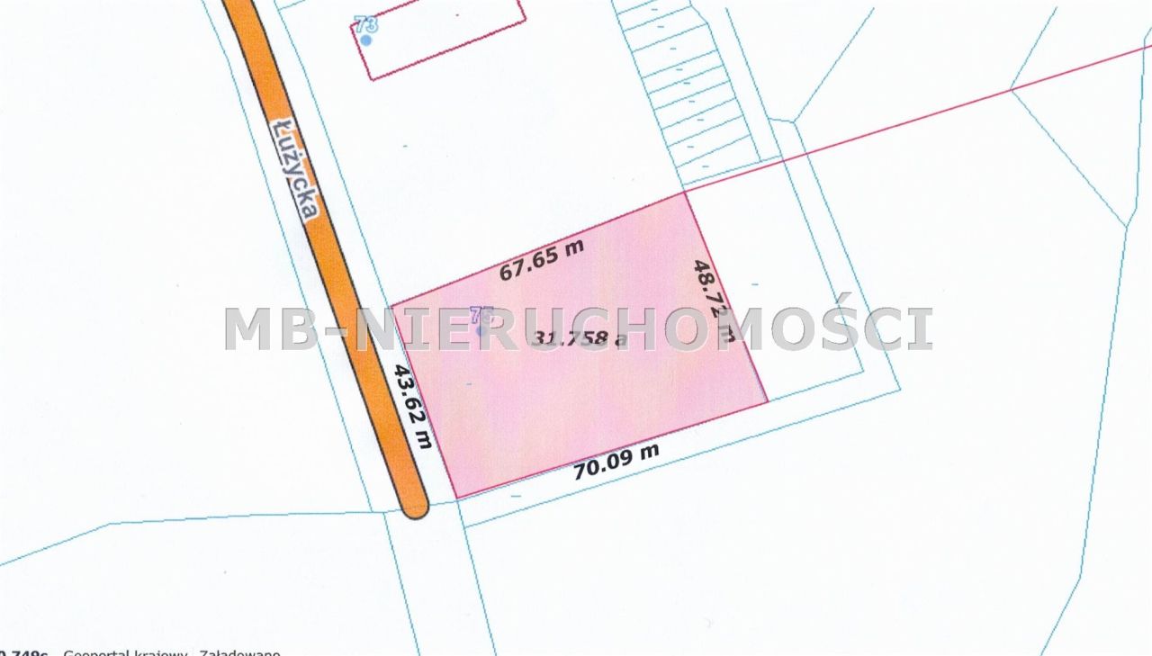 Działka inwestycyjna Dobre Miasto, ul. Łużycka. Zdjęcie 6