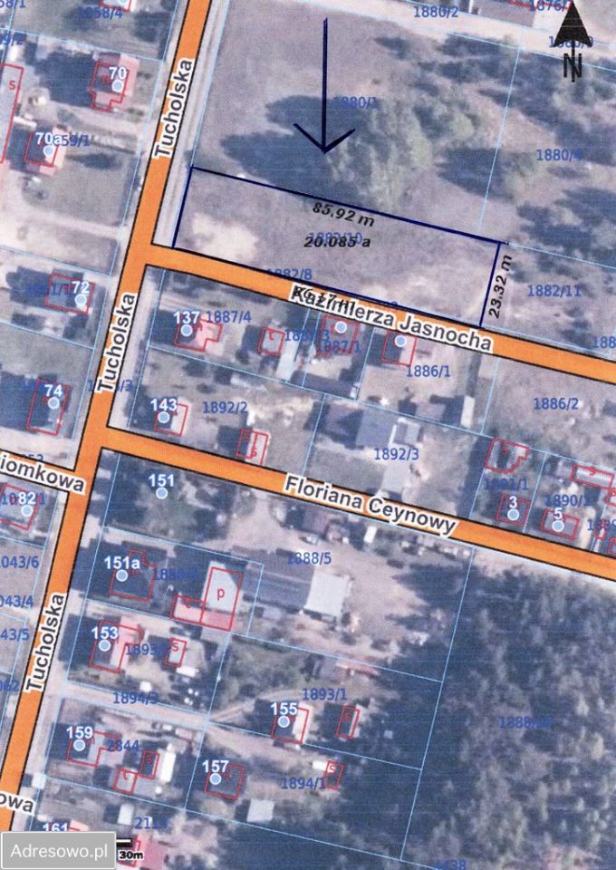 Działka budowlana Czersk. Zdjęcie 2