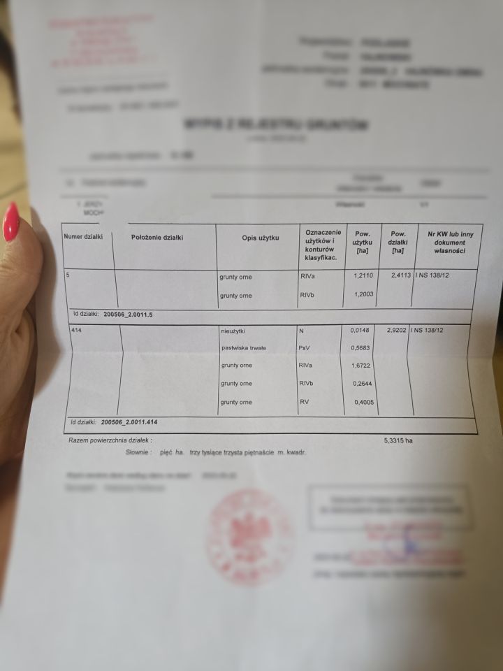 Działka rolna Dubicze Osoczne