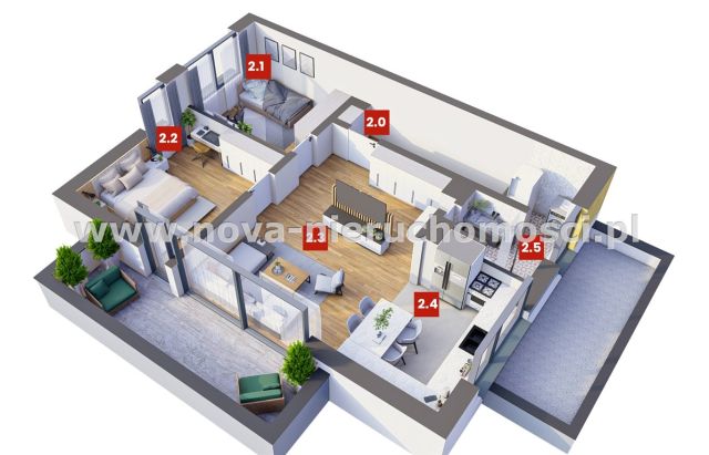 Mieszkanie 3-pokojowe Rybnik Zamysłów. Zdjęcie 14