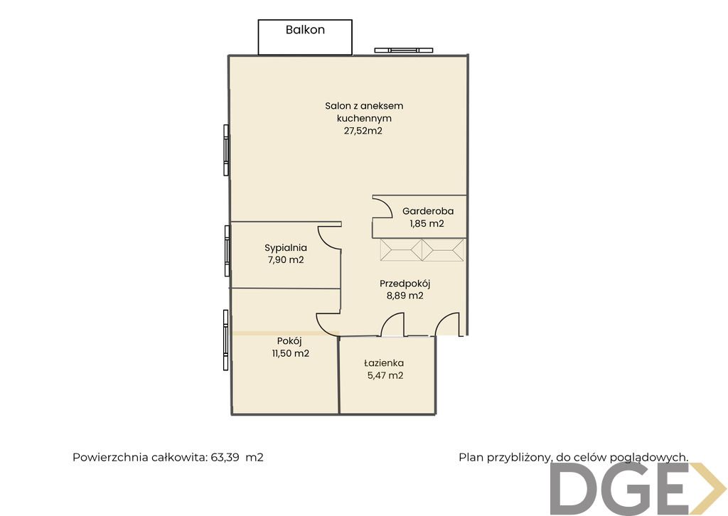 Mieszkanie 3-pokojowe Kraków, ul. Stanisława Przybyszewskiego. Zdjęcie 21
