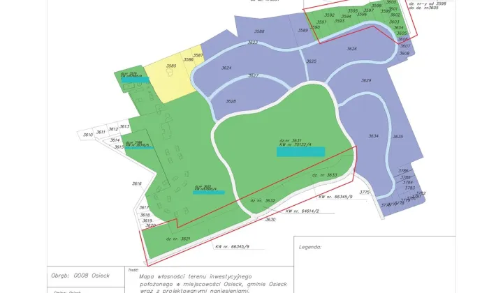 Działka budowlana Osieck