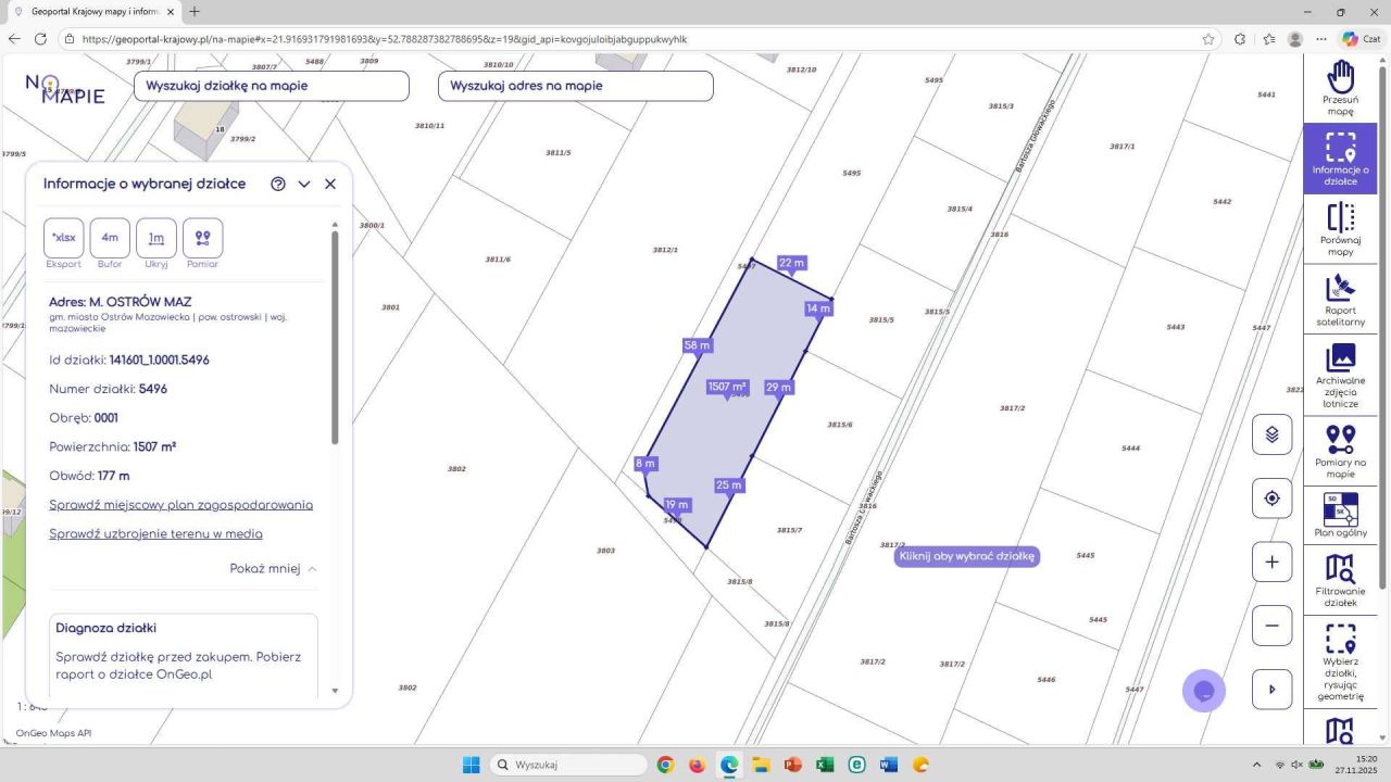 Działka budowlana Ostrów Mazowiecka. Zdjęcie 6