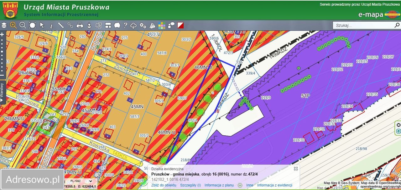 Działka inwestycyjna Pruszków Gąsin, ul. Pływacka. Zdjęcie 2