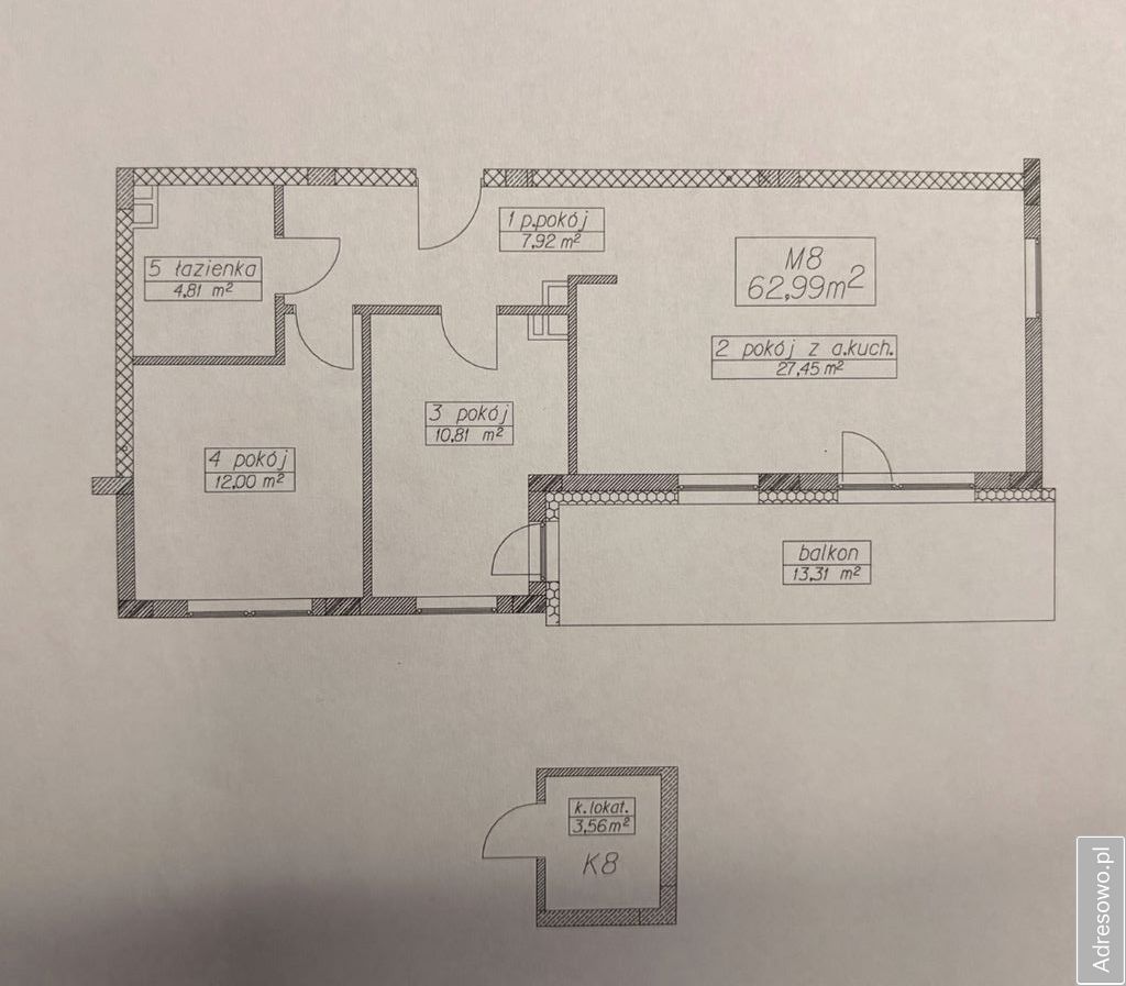 Mieszkanie 3-pokojowe Rzeszów Przybyszówka. Zdjęcie 12