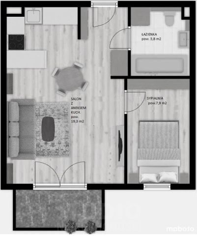 Mieszkanie 2-pokojowe Kraków Czyżyny, ul. Sołtysowska. Zdjęcie 11