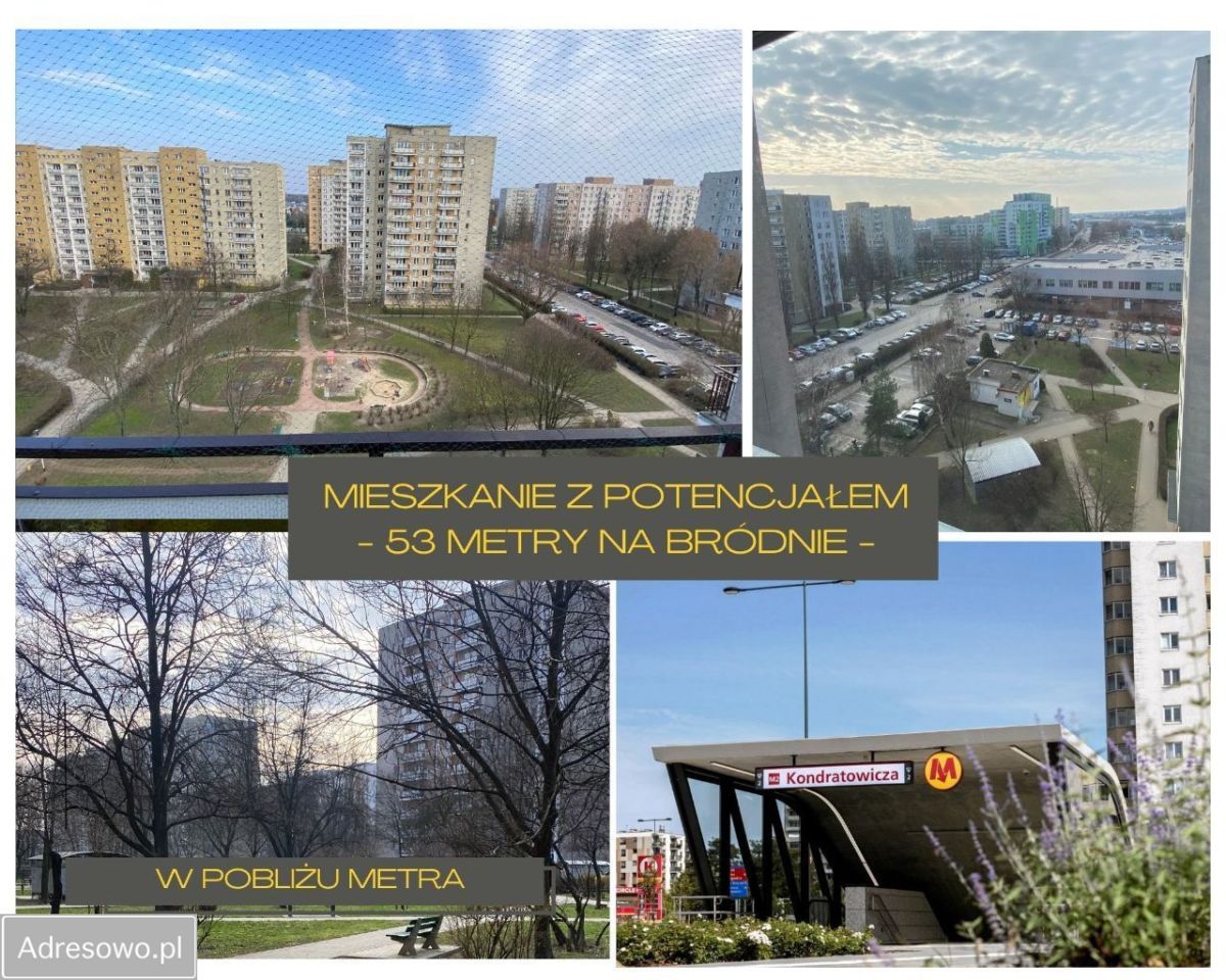Mieszkanie 3-pokojowe Warszawa Bródno, ul. Krasnobrodzka