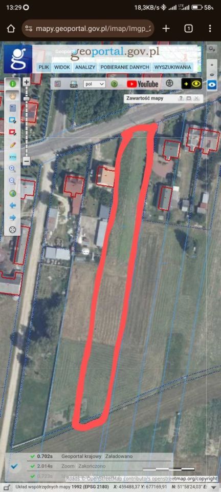 Działka budowlana Puznówka