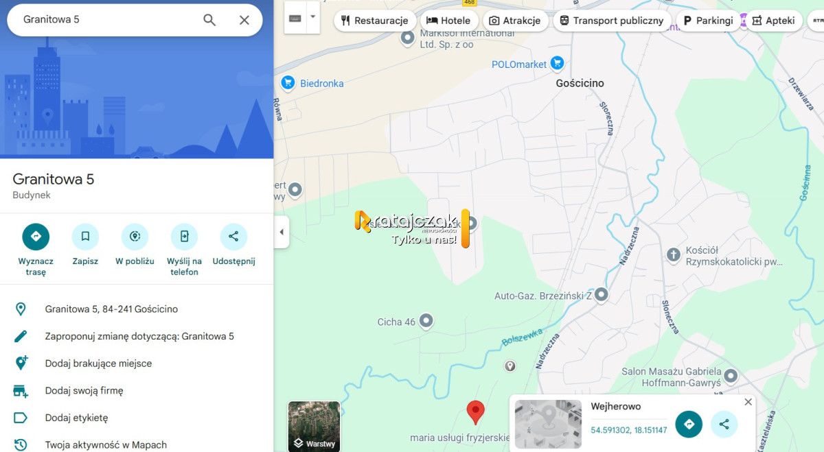 Działka budowlana Gościcino, ul. Granitowa. Zdjęcie 13