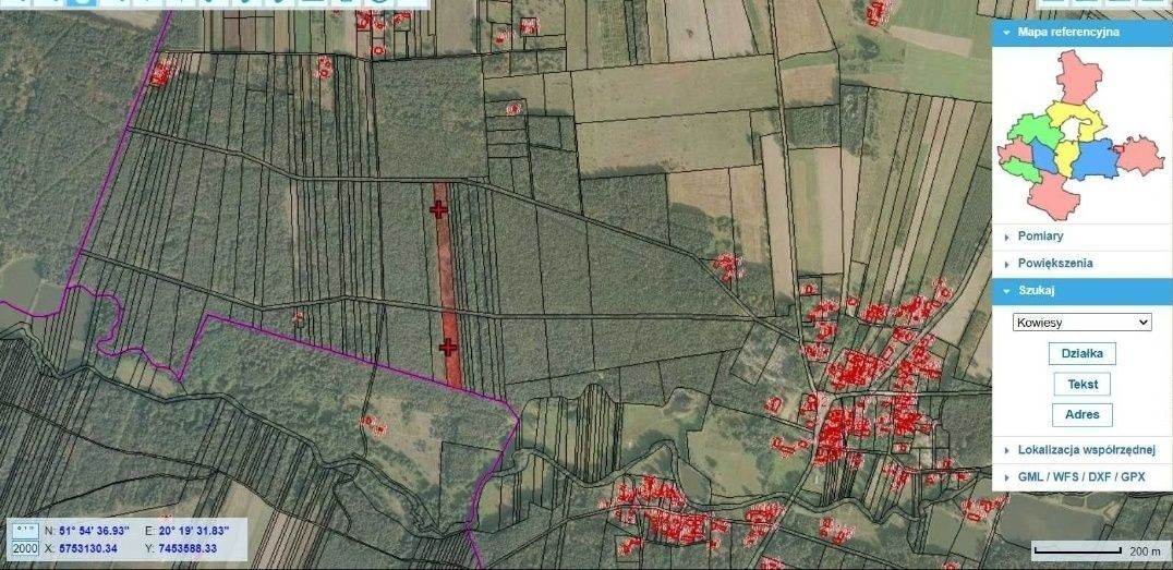 Działka leśna Jeruzal