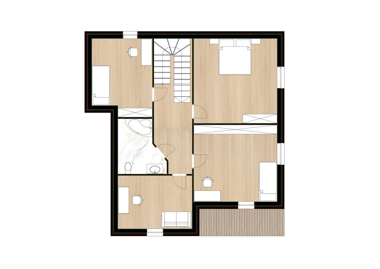 dom wolnostojący, 6 pokoi Konin Nowy Dwór, ul. Kazimiery Iłłakowiczówny. Zdjęcie 13