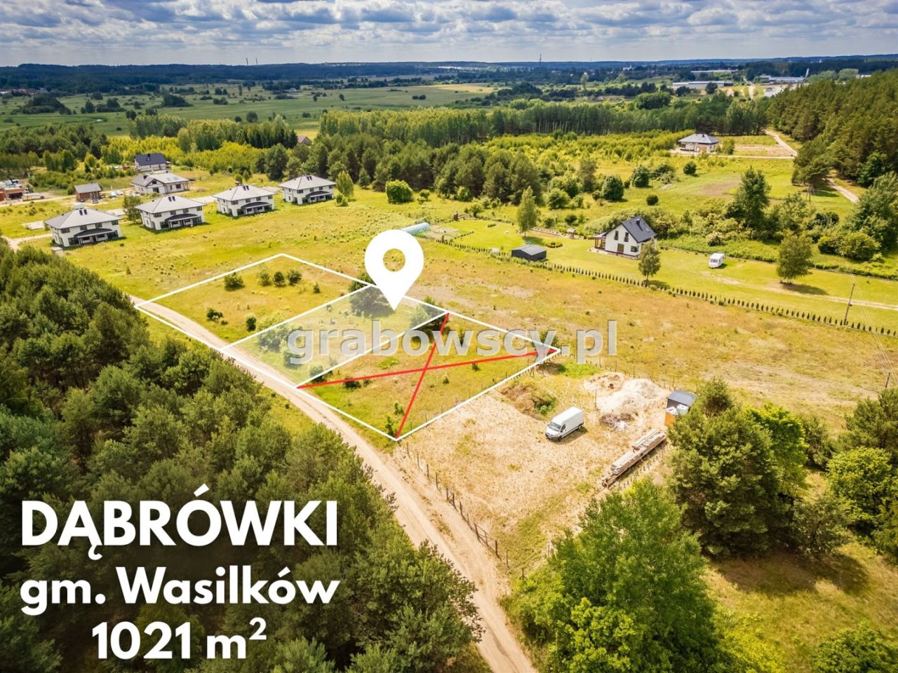 Działka inwestycyjna Dąbrówki, ul. Piaskowa. Zdjęcie 1