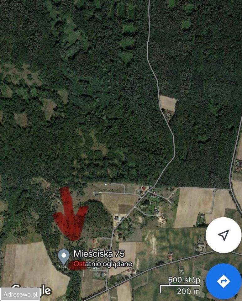 Działka budowlana Mieściska. Zdjęcie 3