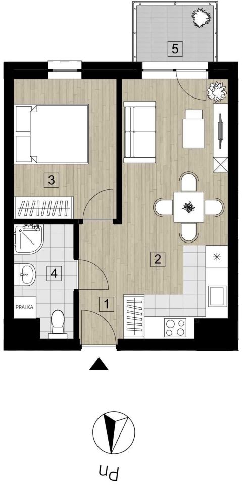 Mieszkanie 2-pokojowe Rzeszów Wilkowyja, ul. Bałtycka. Zdjęcie 2