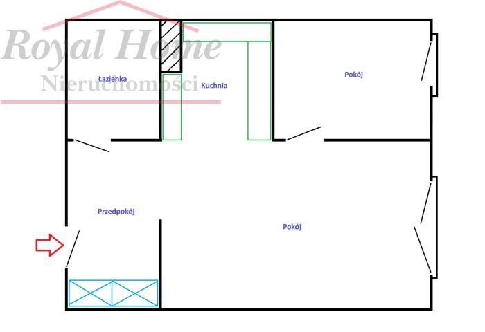 Mieszkanie 2-pokojowe Wrocław Krzyki, ul. Jesionowa. Zdjęcie 14