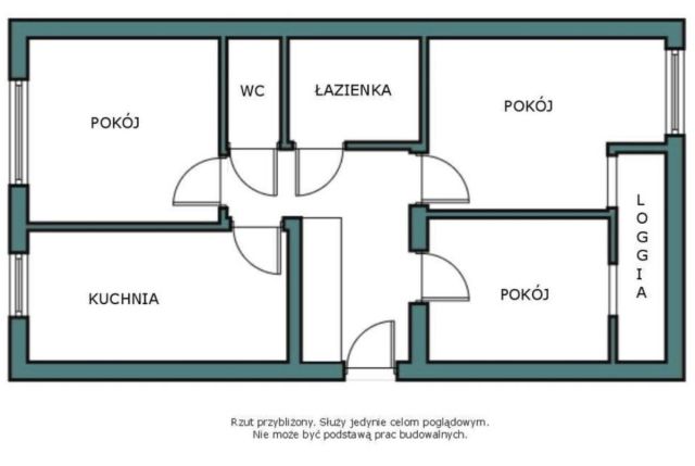 Mieszkanie 3-pokojowe Łódź Bałuty, ul. Łagiewnicka. Zdjęcie 18