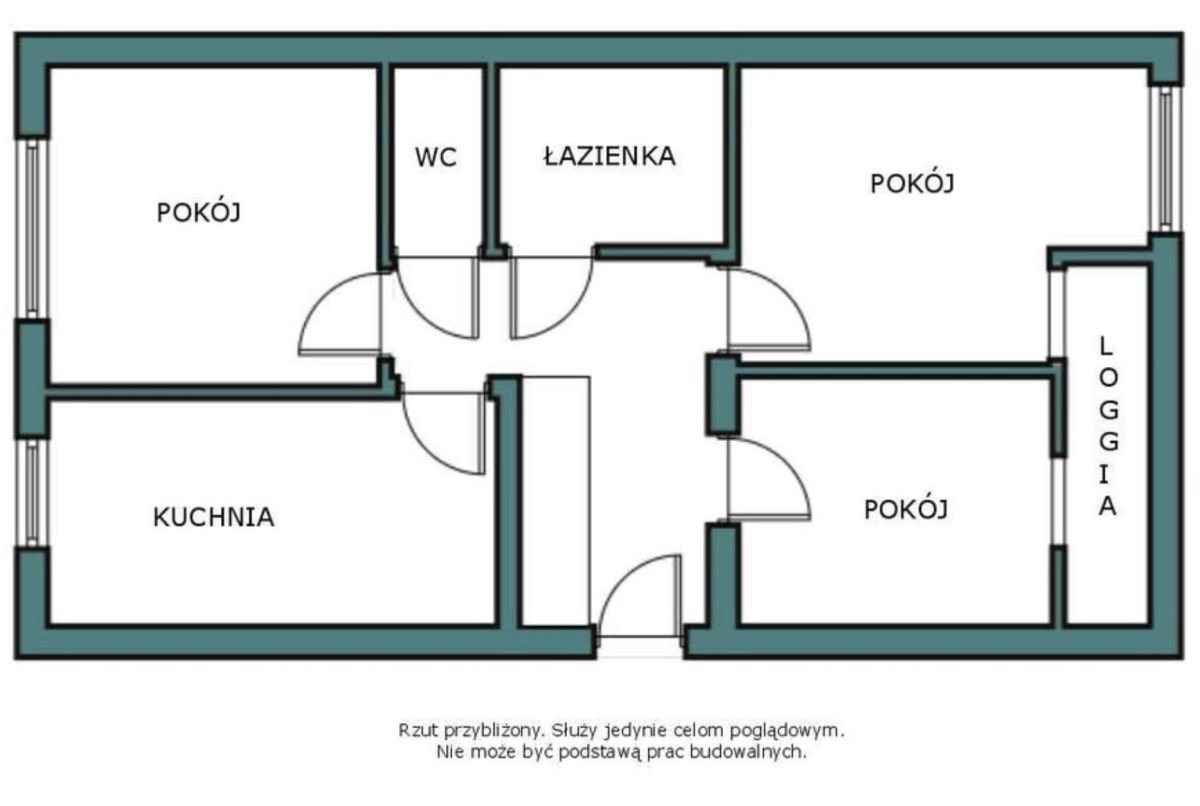 Mieszkanie 3-pokojowe Łódź Bałuty, ul. Łagiewnicka. Zdjęcie 18