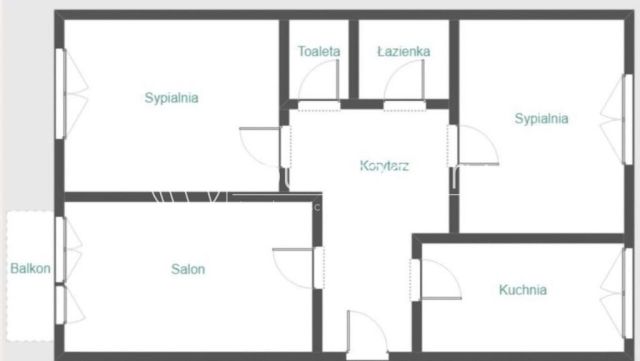 Mieszkanie 3-pokojowe Łódź Karolew, ul. Wileńska. Zdjęcie 8