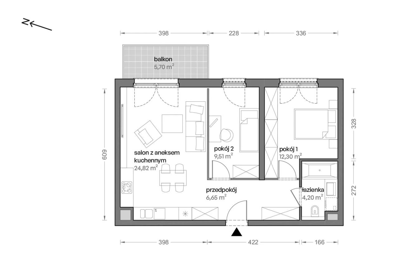 Mieszkanie 3-pokojowe Katowice Brynów, ul. Ceglana. Zdjęcie 7