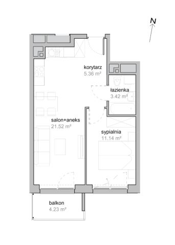 Mieszkanie 2-pokojowe Wrocław Tarnogaj, ul. Piękna. Zdjęcie 7