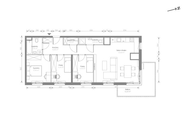 Mieszkanie 4-pokojowe Warszawa Chrzanów, ul. Szeligowska. Zdjęcie 7