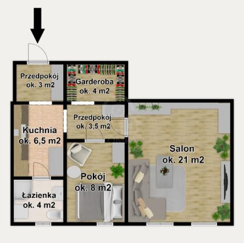 Mieszkanie 2-pokojowe Wrocław, ul. Stefana Żeromskiego. Zdjęcie 16