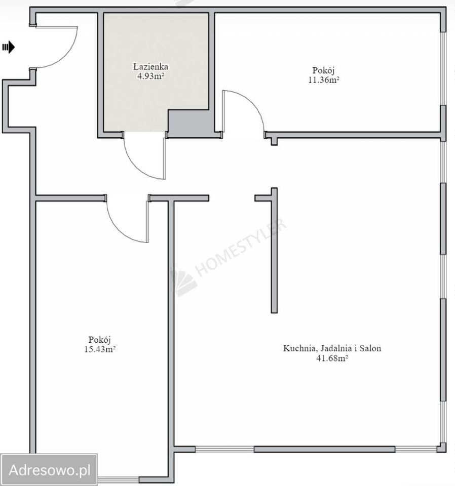 Mieszkanie 3-pokojowe Tczew Centrum, ul. Ignacego Paderewskiego. Zdjęcie 6