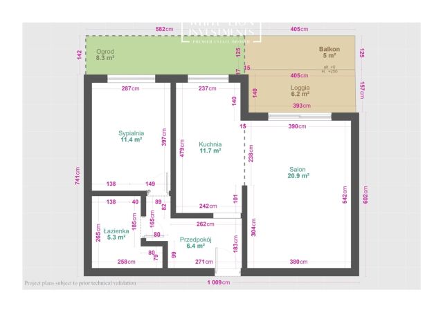 Mieszkanie 2-pokojowe Warszawa Wola, ul. Okopowa. Zdjęcie 19