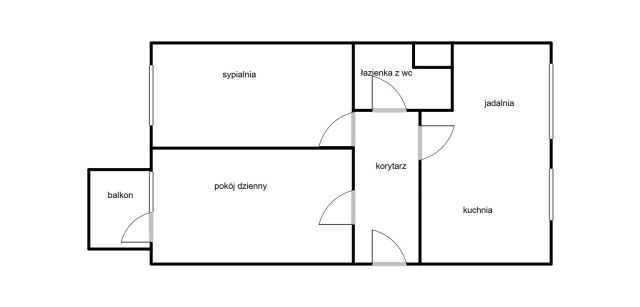 Mieszkanie 2-pokojowe Bydgoszcz Wyżyny, ul. Białogardzka. Zdjęcie 13