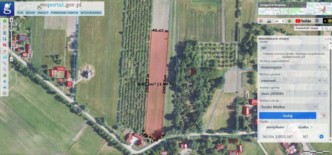 Działka rolno-budowlana Tursko Wielkie. Zdjęcie 2