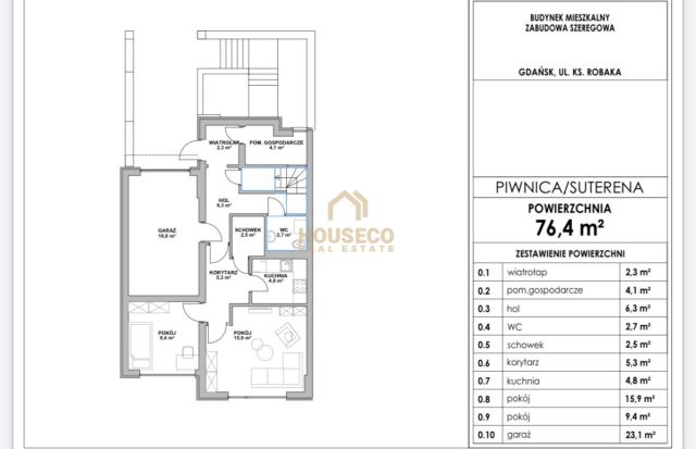 dom wolnostojący, 8 pokoi Gdańsk Wzgórze Mickiewicza, ul. Księdza Robaka. Zdjęcie 1