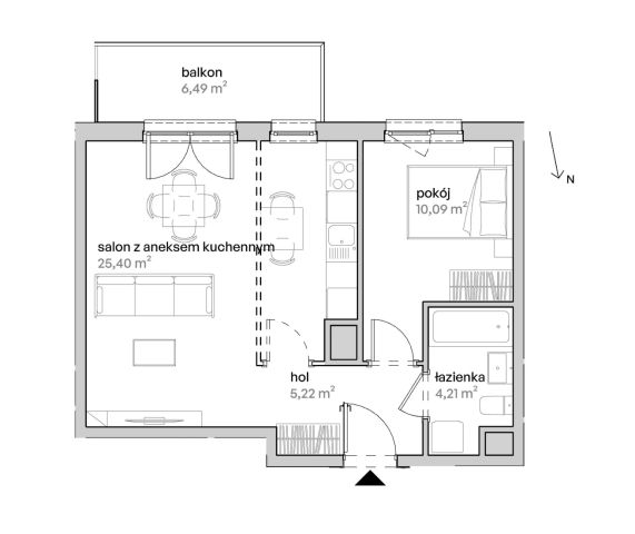 Mieszkanie 2-pokojowe Poznań Starołęka, ul. Unii Lubelskiej. Zdjęcie 7