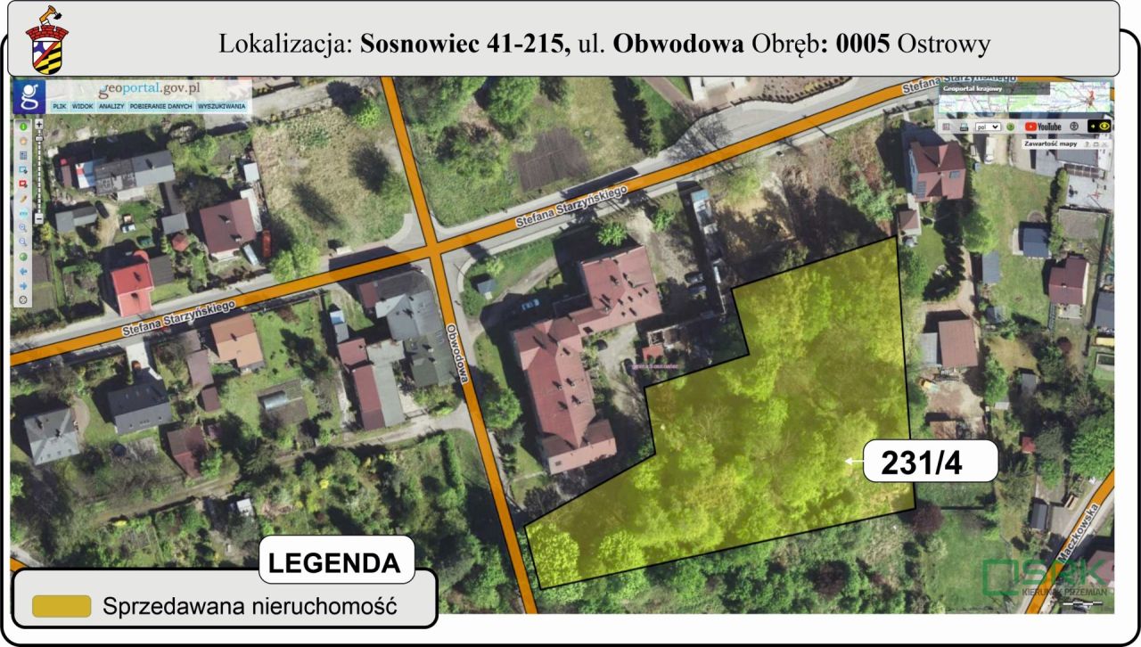 Działka inna Sosnowiec Ostrowy Górnicze, ul. Obwodowa. Zdjęcie 1