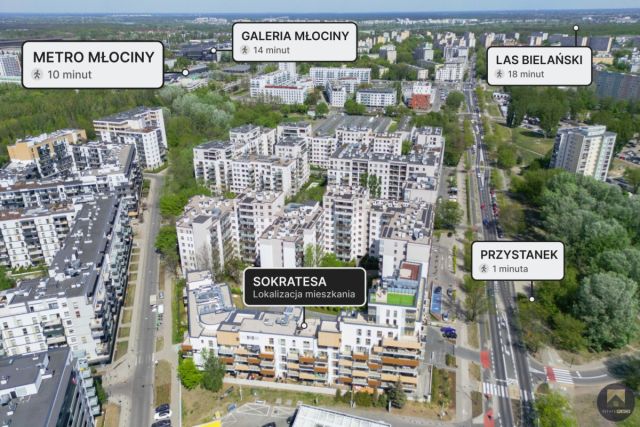 Mieszkanie 1-pokojowe Warszawa Bielany, ul. Sokratesa. Zdjęcie 12