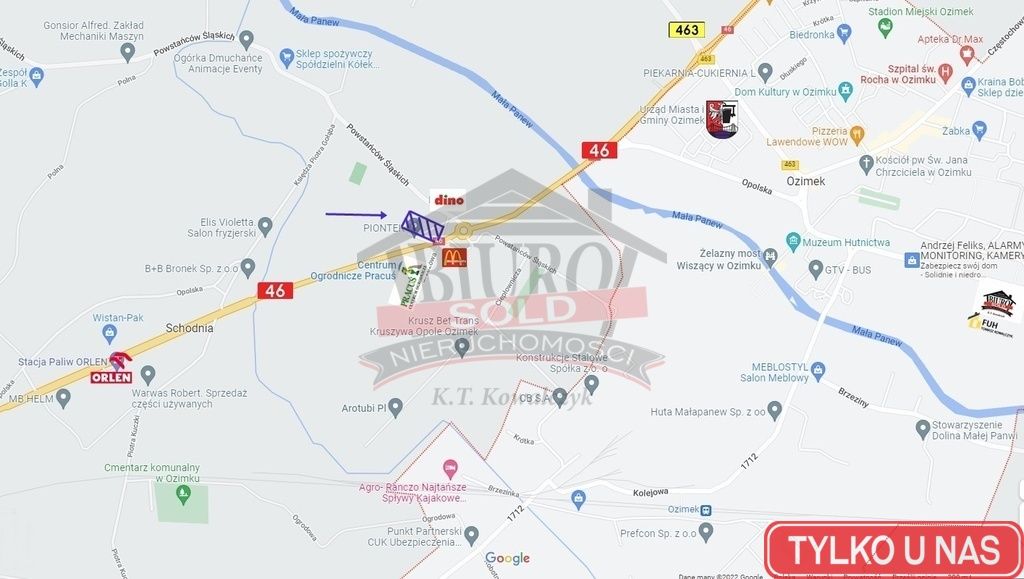 Działka budowlana Schodnia, ul. Powstańców Śląskich