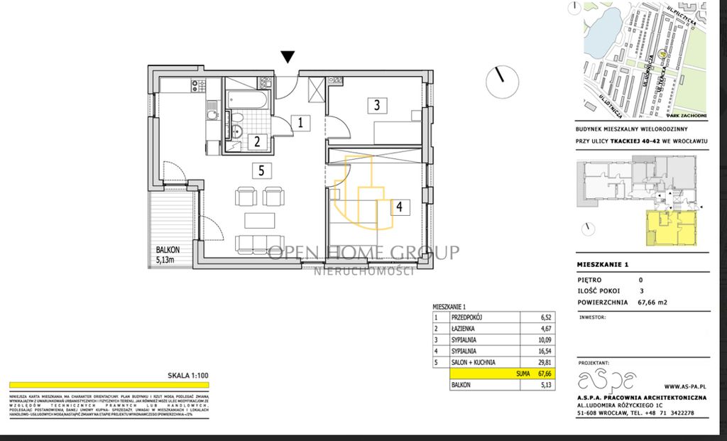 Mieszkanie 3-pokojowe Wrocław Pilczyce, ul. Tkacka. Zdjęcie 5