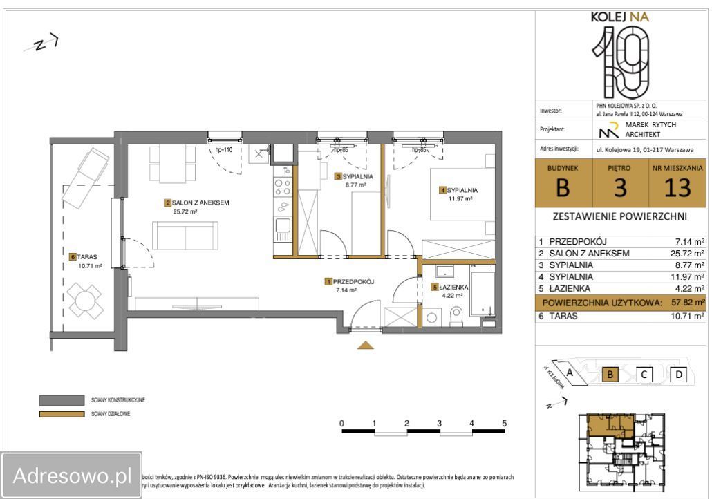 Mieszkanie 3-pokojowe Warszawa Wola, ul. Kolejowa. Zdjęcie 5