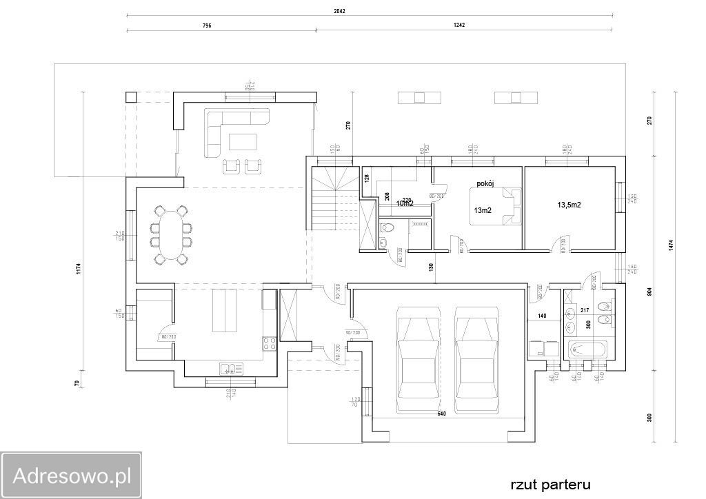 dom wolnostojący, 5 pokoi Mokre. Zdjęcie 12