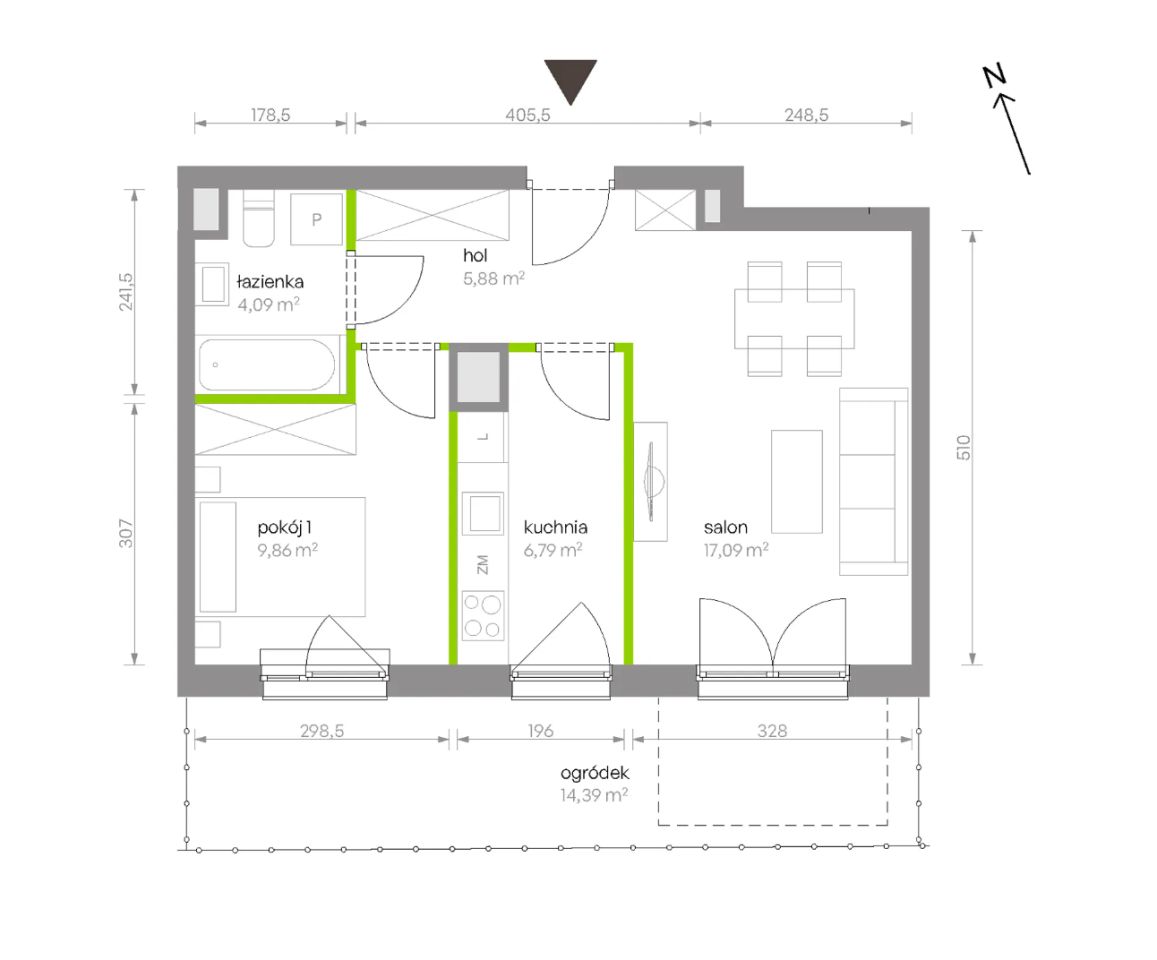 Mieszkanie 2-pokojowe Warszawa Chrzanów, ul. Szeligowska. Zdjęcie 8