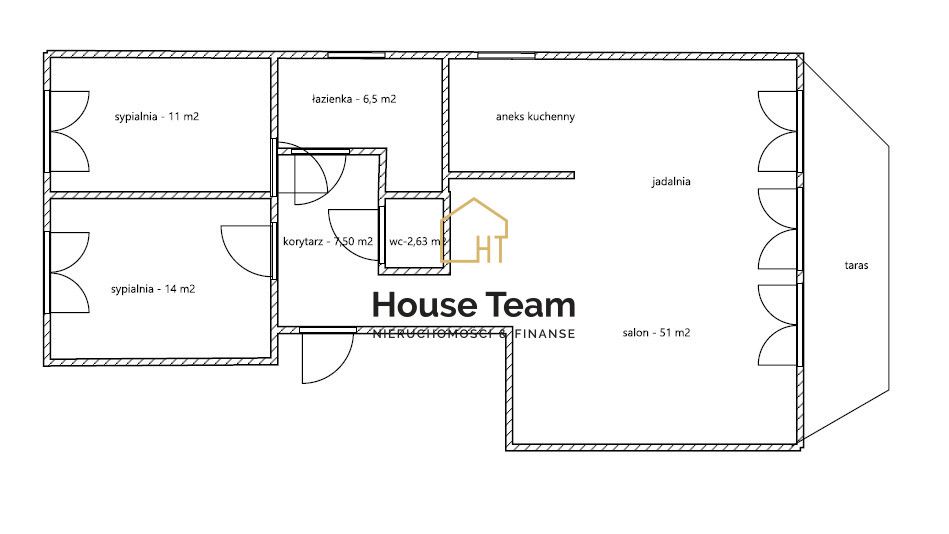 Mieszkanie 3-pokojowe Niemcz, ul. Stefana Żeromskiego. Zdjęcie 25