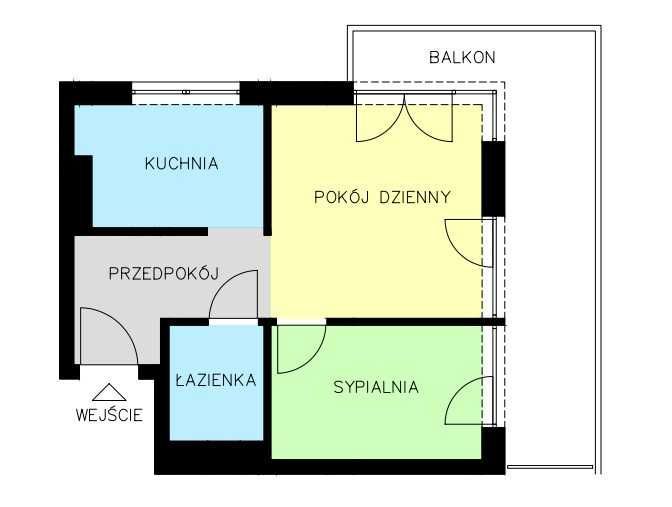 Mieszkanie 2-pokojowe Kraków Prokocim, ul. Leonida Teligi. Zdjęcie 2