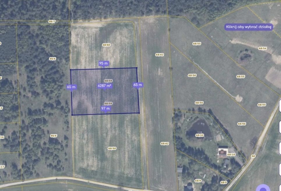 Działka rolno-budowlana Graniczna Wieś, ul. Jarzębinowa. Zdjęcie 5