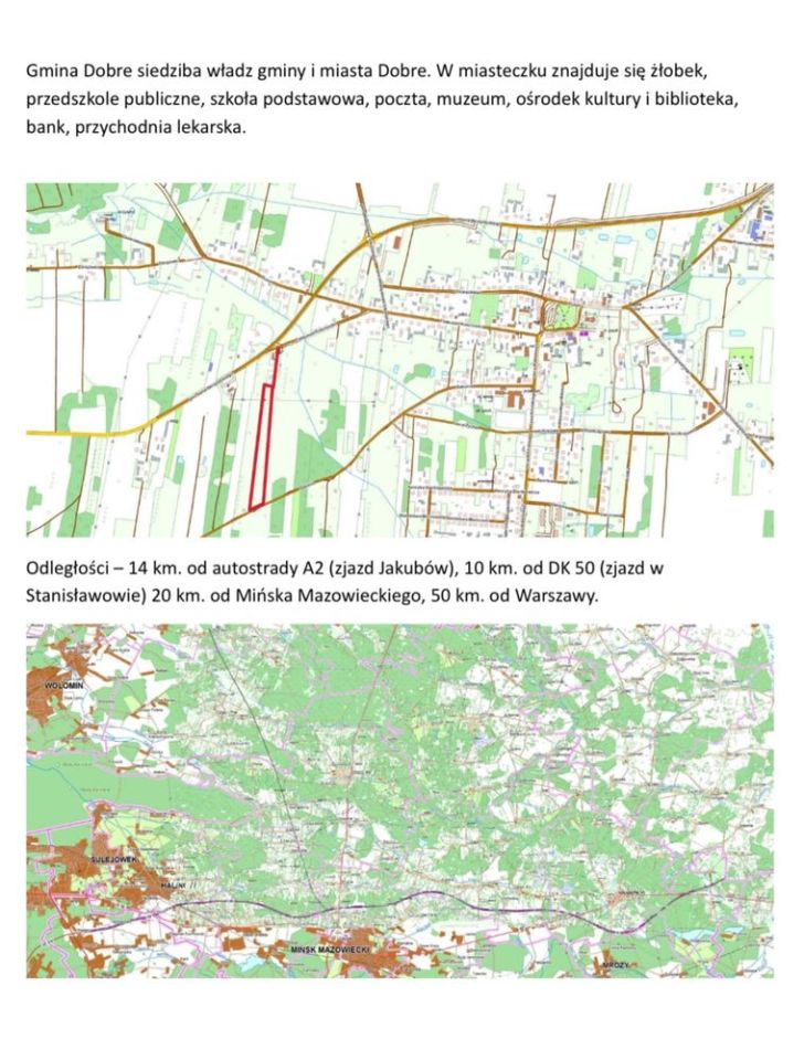 Działka budowlana Dobre, ul. Szkolna. Zdjęcie 3